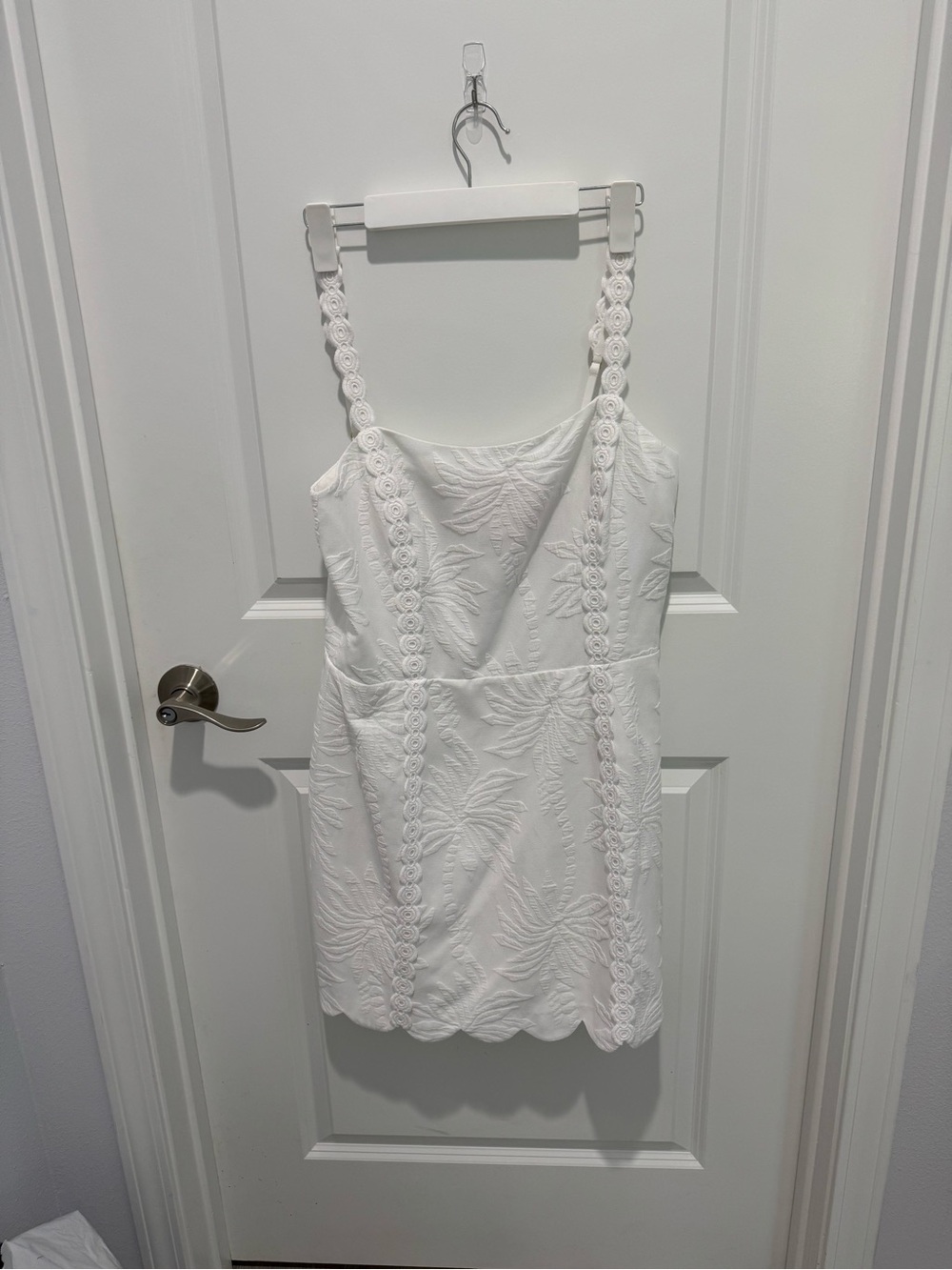 Lilly Pulitzer Jesse Resort White Palm Paradise Jacquard Romper Size 10 NWOT
